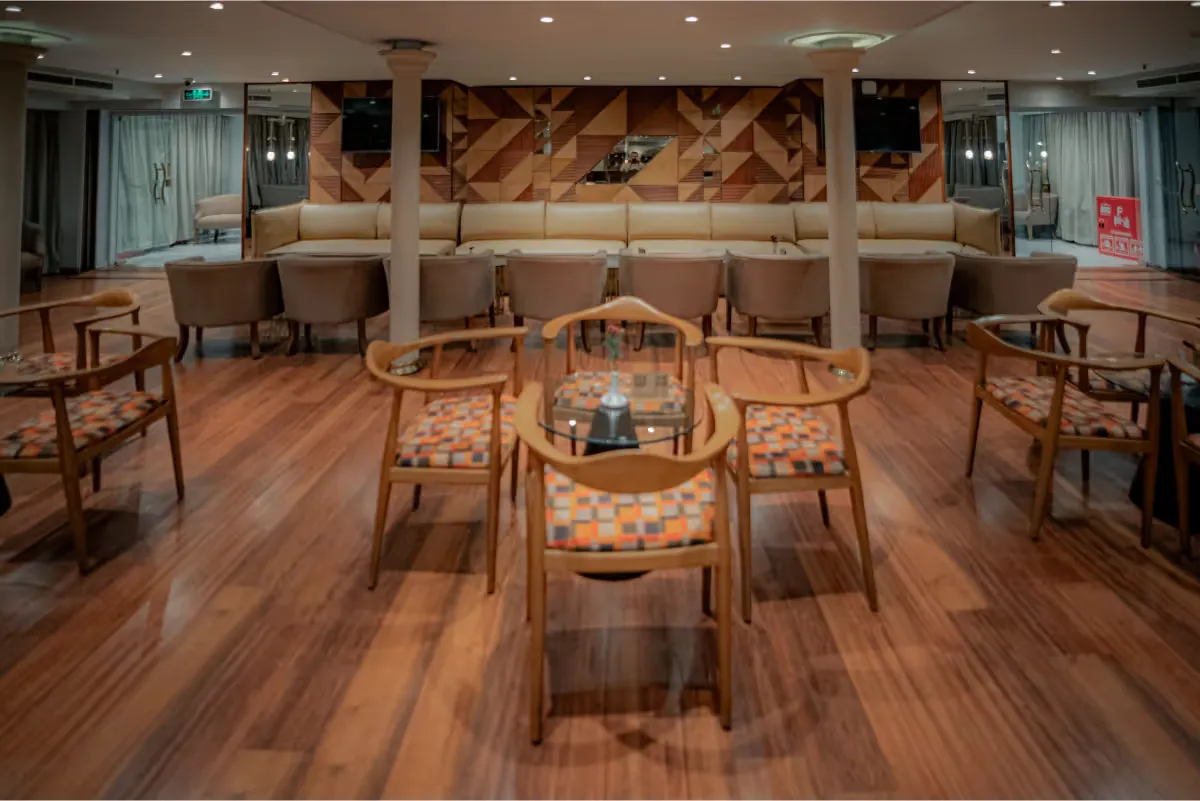 Lounge aboard the Lady Carol Nile Cruise Nile cruise